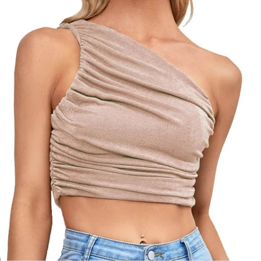 One shoulder top